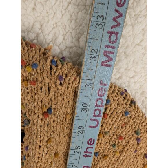 Entro Open Front Sweater Cardigan Brown Pastel - Large - Picture 3 of 8